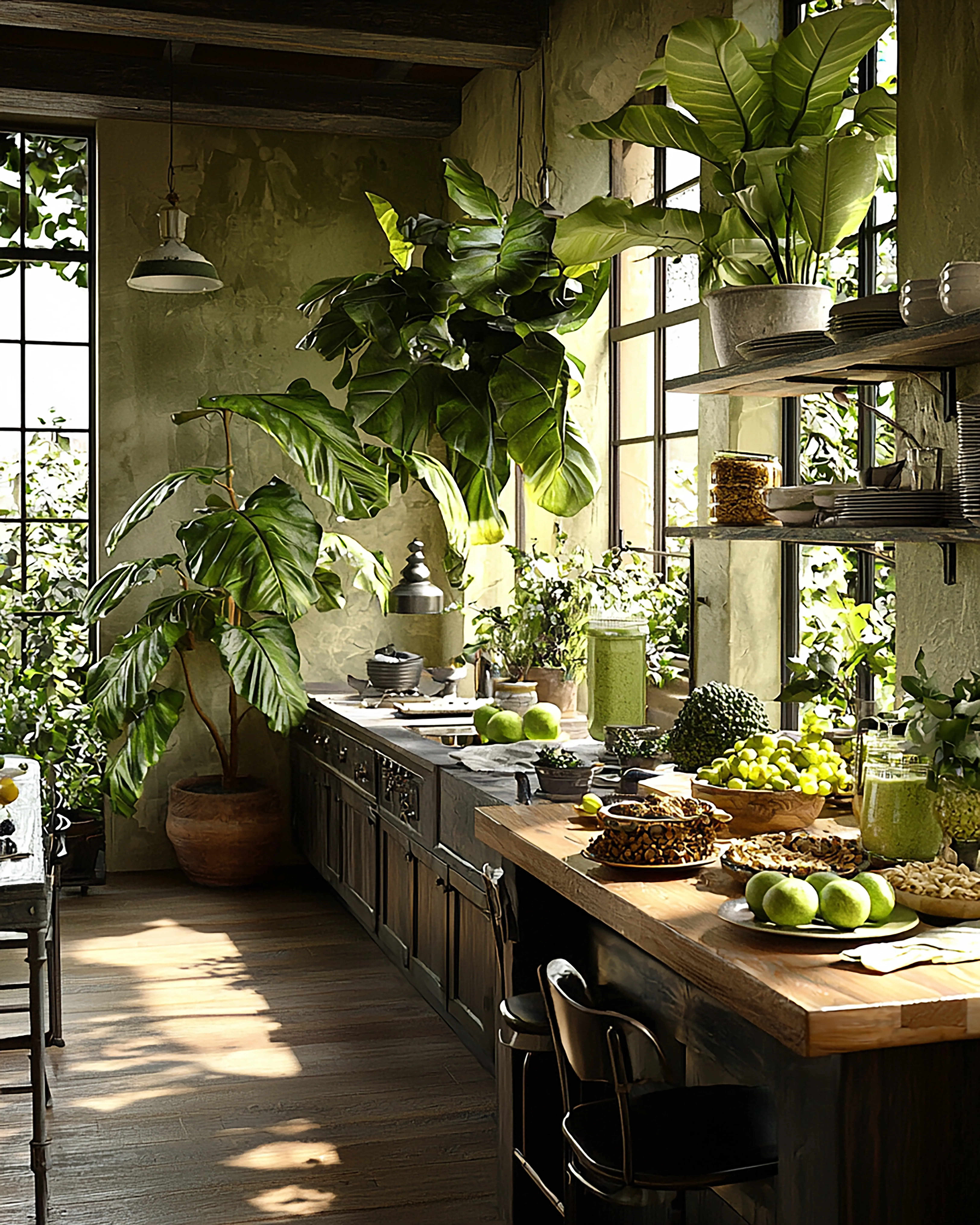 Bitte sende mir die Originalbeschreibung von „Healthy Breakfast Setup“, die ich auf Deutsch umformulieren soll.